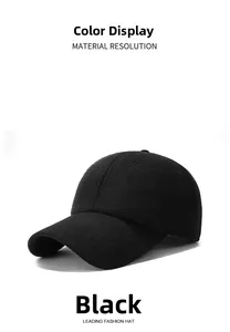Detail of black wool texture on a structured baseball cap with material resolution view