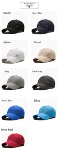 Collection of nine colorful quick-dry mesh baseball caps with mountain logo