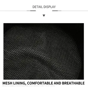 Détail de la doublure en maille noire respirante pour le confort du chapeau de soleil