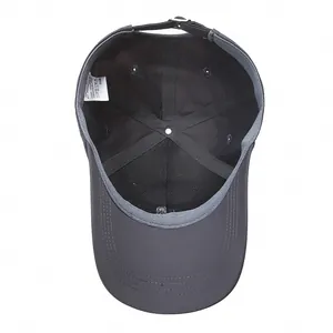 Deep grey quick-dry baseball cap interior with mesh lining and adjustable metal buckle