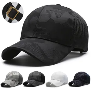 Outdoor Breathable Mesh Baseball Cap Men Women Camouflage Sun Protection Adjustable Trucker Hat Summer Sports Snapback Cap