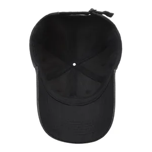 Retro washed black cotton baseball cap for men and women featuring heart embroidery design