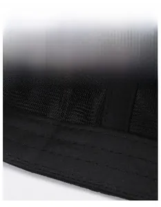Close-up of wide moisture-wicking sweatband and reinforced stitching on baseball cap