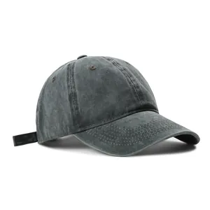 Vintage Gewassen Katoen Baseballpet Voor Mannen Vrouwen Verstelbaar Soft Top Casual Outdoor Zonnehoed Retro Stijl