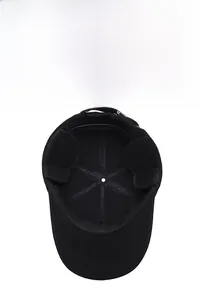 Detail of fleece lining and ear flaps on a men's winter warm baseball cap