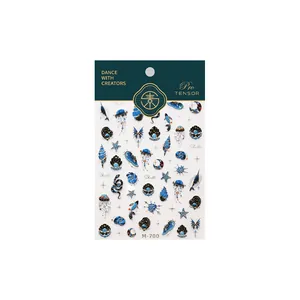 Pro TENSOR M-700 3D embossed nail stickers featuring deep sea and starry sky motifs