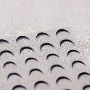 French gradient matte thin nail stickers with 3D texture and adhesive backing in semi-moon shape