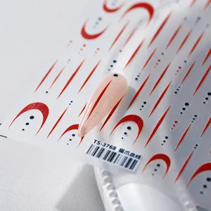 5D stereoscopic nail stickers with cat claw blood line patterns TS-3768 design