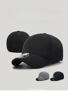 Breathable mesh back baseball cap with short brim and multi-color options