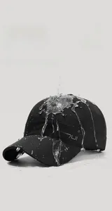 Waterproof quick-dry baseball cap with AIRUI embroidery showing water repellent fabric detail