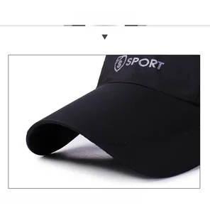 Macro detail of breathable black mesh sport cap featuring silver logo and reinforced brim