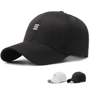 Unisex Cotton Blend Baseball Cap Striped Embroidery Sun Protection Breathable Adjustable Casual Streetwear Hat