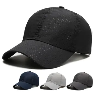Quick Dry Baseball Cap Men Women Outdoor Breathable Sun Protection Mesh Perforated Sport Golf Snapback Adjustable Trucker Hat Summer