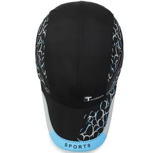 Casquette de sport Toutdoors avec design patchwork noir et bleu pour l'extérieur