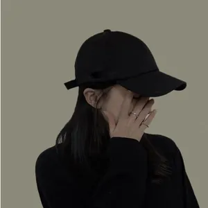 Casquette de baseball en coton à rayures noires pour hommes et femmes ajustable