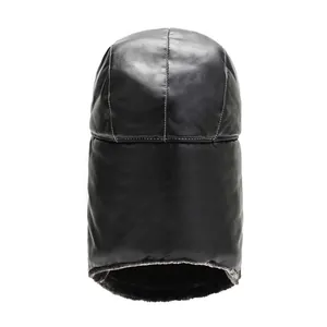 Winter Warm Trapper Hat Windproof Lei Feng Hat With Face Mask Breathing Valve Reflective Strip Ear Protection Cycling Cap