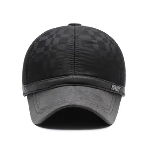 Men Winter Warm Cotton Baseball Cap With Earmuffs Windproof Outdoor Sport Peaked Hat Thickened Ear Protection Hat