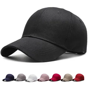 Casquette de Baseball en Coton Unisexe Couleur Unie Réglable Protection Solaire Sport Casquette Dad Hat Casual Pare-soleil