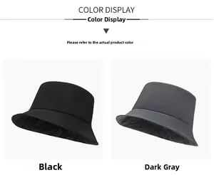 Detailed color selection of breathable mesh sun hats in black and dark grey options