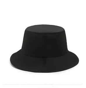 Rear view of breathable black sun hat showing lightweight quick-dry mesh texture