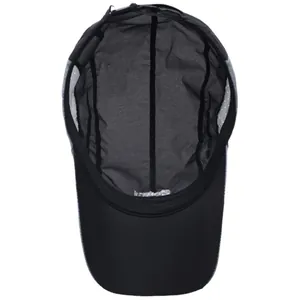 Casquette de baseball en maille noire respirante pour hommes avec structure interne