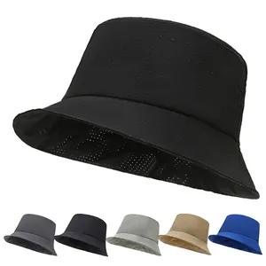 Quick Dry Breathable Bucket Hat For Women Outdoor Sun Protection Summer Fishing Hiking Mesh Sun Hat Soft Casual Beach Hat