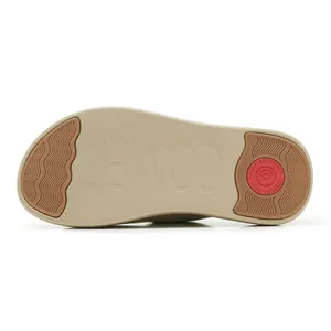 Semelle de sandale sport beige avec amortisseur de chocs et relief COMFIT antidérapant