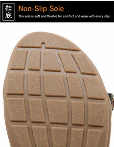 Close-up of flexible khaki rubber sole with deep square anti-slip grip texture