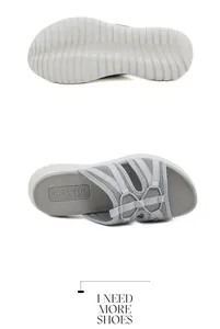 Macro detail of breathable mesh upper and anti-slip MD sole for women's sports sandals