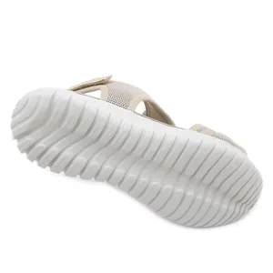 Damen Sport Keilsandalen Atmungsaktives Mesh PU Obermaterial Klettverschluss Leichte MD Sohle Dicke Plattform Sommer Strandschuhe