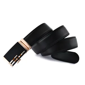 Detailed close-up of premium black leather belt texture with reinforced double stitching