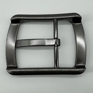 Single needle gunmetal zinc alloy belt buckle for men 4cm strap width replacement