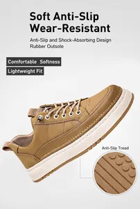 Détail de chaussures décontractées en cuir kaki montrant la semelle antidérapante