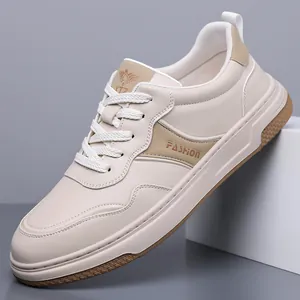 Zapatos de Tabla Casuales para Hombre Zapatillas de Moda de Cuero de Microfibra Transpirables Ligeras Antideslizantes Bajos