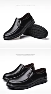 Dettaglio scarpe slip-on uomo in pelle con fodera in pelliccia e trama a coccodrillo
