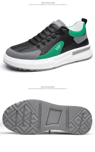 Détail de baskets homme stylées avec semelle géométrique antidérapante et design tricolore