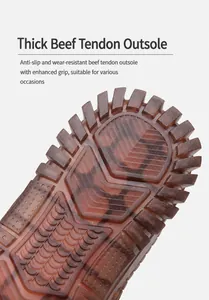 Detailed macro of slip-resistant gum rubber sole with deep groove grip for casual men's shoes
