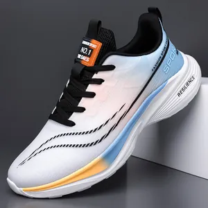Men's Fashion Sports Sneakers Breathable Mesh Running Shoes Lightweight Gradient Casual Walking Shoes For Men Outdoor Training