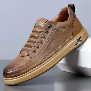 Ανδρικά Casual Παπούτσια από Μικροΐνες Μόδα Slip-on Παπούτσια Skate Μονόχρωμα Ελαφριά Ραμμένα Στρογγυλή Μύτη Sneakers