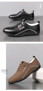 Detail view of winter leather loafers with warm white faux shearling lining and non-slip sole