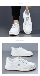 Dettaglio di sneaker casual basse bianche in ecopelle con suole in gomma resistente