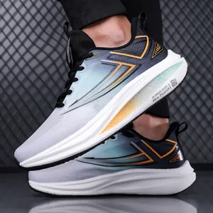 Scarpe da corsa in mesh traspirante con sfumatura blu e suola morbida antiscivolo