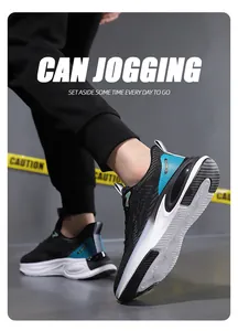 Close-up of lightweight breathable mesh upper and responsive cushioning sole for men