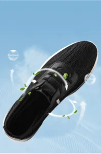 Gros plan sur le tissu en maille respirante et les trous d'aération des baskets homme