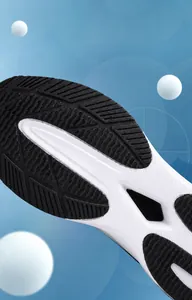 Detailed view of lightweight EVA sneaker sole with geometric anti-slip grip patterns