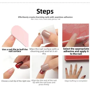 Step-by-step tutorial for applying ultra-thin coffee brown glossy press-on toenails