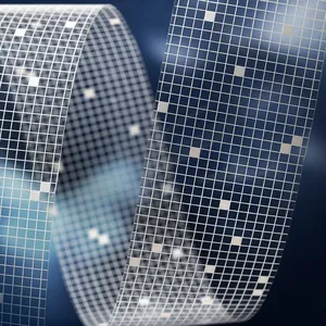 Translucent PET tape with white grid pattern for creative DIY phone case and journal deco