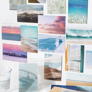 Cartes postales de paysages esthétiques avec photos de nature pour la décoration murale