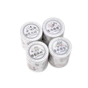 Twilight PET cute cat decorative tape set for DIY journals and craft stickers