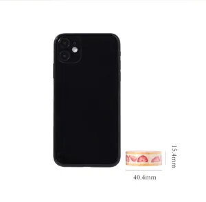 Confronto dettagliato delle dimensioni del nastro washi alla fragola da 15,4 mm